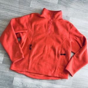 LL Bean Fleece Snap Pullover